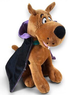 Ruz Scooby Doo in Vampire Costume Plush Stuffed Toy Halloween Black Cape 7.5"